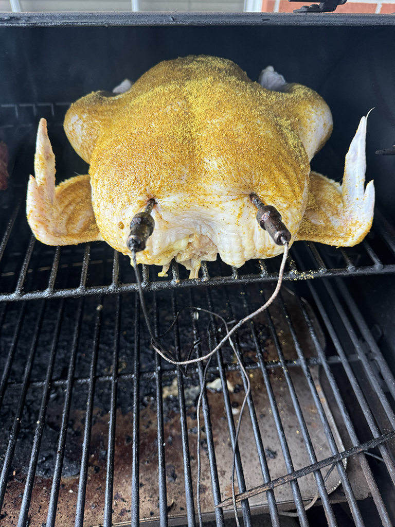 seasoned traeger chicken