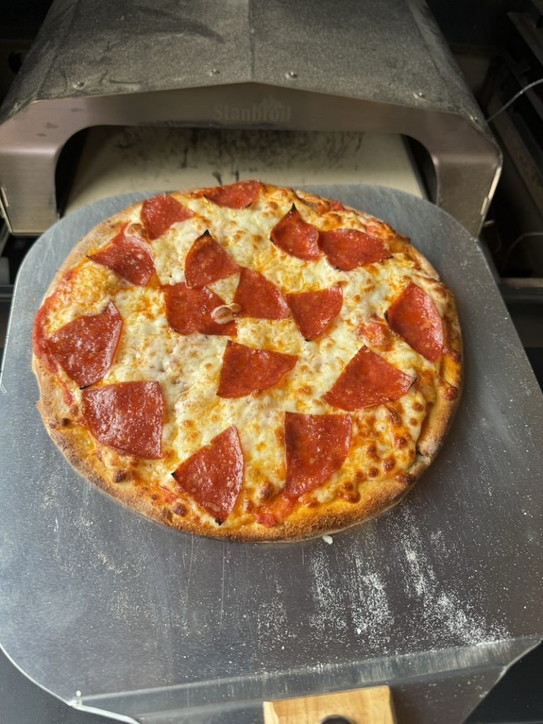 Traeger Smoked Pepperoni Pizza